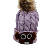 Adult Pom Pom Groundhog Hat