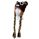 *Adult Multicolor Braided Groundhog Hat