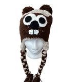 *Adult braid ghog hat#2-Brown : Adult