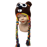*Youth Handknit Braided Groundhog Hat