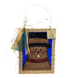 Happy Groundhog Day Stamp Sign-8" by 10"