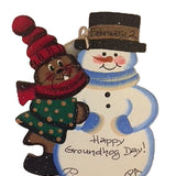 Ghog and Snowman Ornament