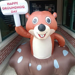 Blowup Groundhog Day Phil Inflatable – Light Up-Groundhog Stuff