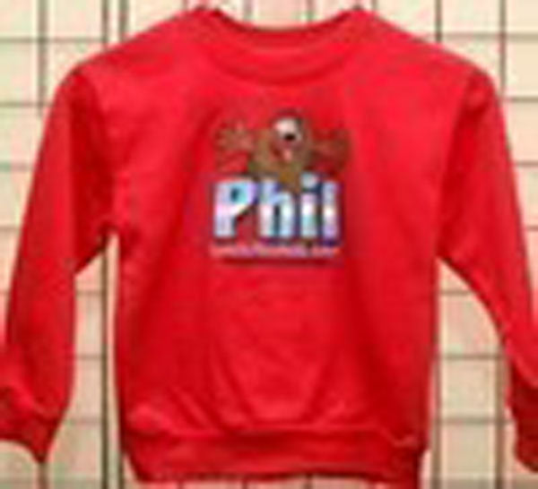 TriColor Toddler Groundhog Sweatshirt - Red-Groundhog Stuff
