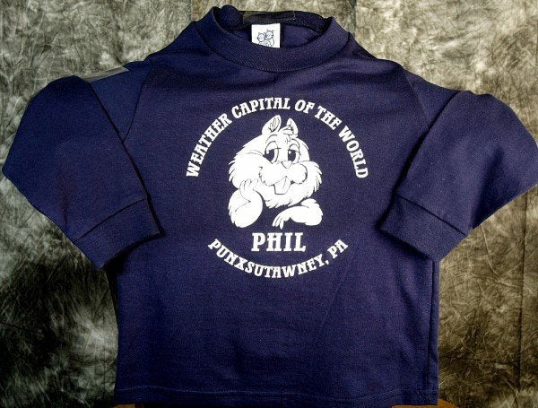 Youth Weather Capital Sweatshirt - Navy-Groundhog Stuff