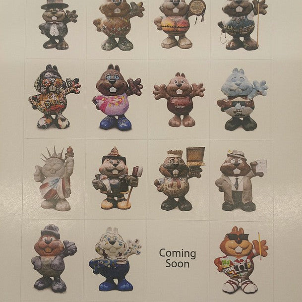 Phantastic Phil Sticker Pack - 32 Groundhog Statues-Groundhog Stuff