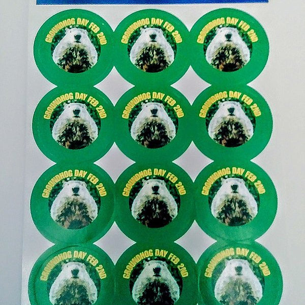 'PHIL' Groundhog Sticker Pack - 24 Real Photo Stickers-Groundhog Stuff